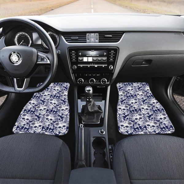 Skull Behind You Car Floor Mats