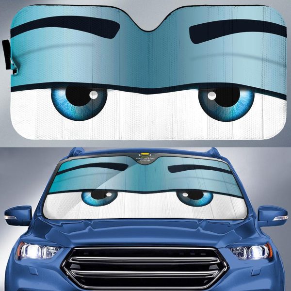 sleepy eyes cartoon custom car windshield sunshades r35hd