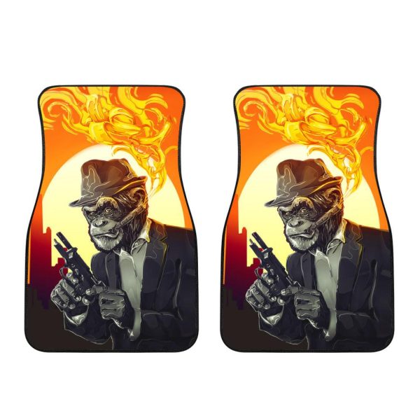 smoke monkey car floor mats custom animal car accessories xdzrx