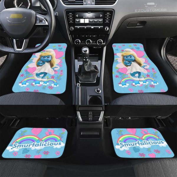 smurfette car floor mats custom for smurfs car decoration h4shm