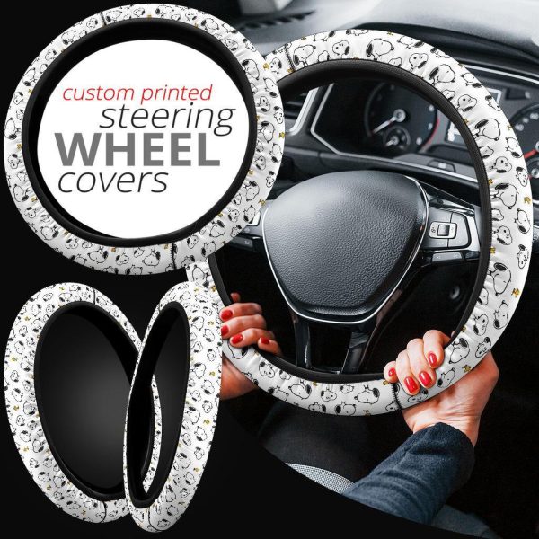 snoopy anime steering wheel cover 62kko