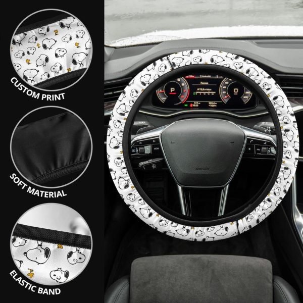 snoopy anime steering wheel cover dmeqi