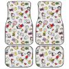 Snoopy Festival Pattern Car Floor Mats Custom Peanuts Movies