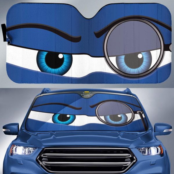 snooty monocle eyes cartoon custom car windshield sunshades e42mj