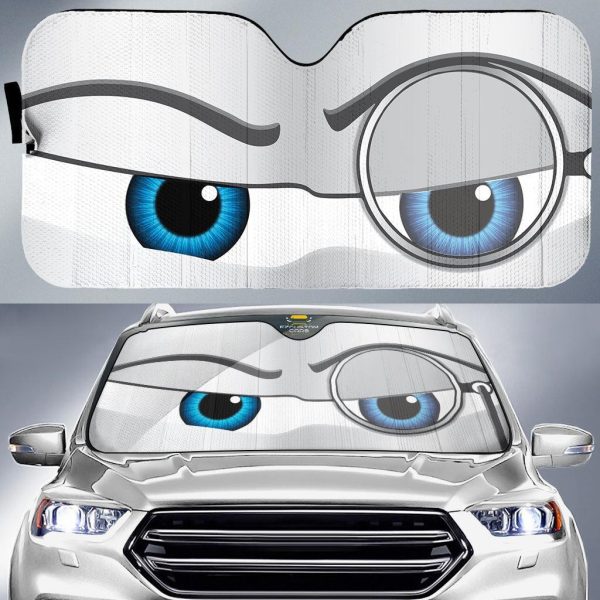 Snooty monocle Eyes Cartoon Custom Car Windshield Sunshades