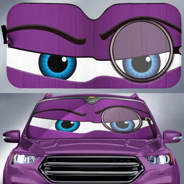 snooty monocle eyes cartoon custom car windshield sunshades jykck