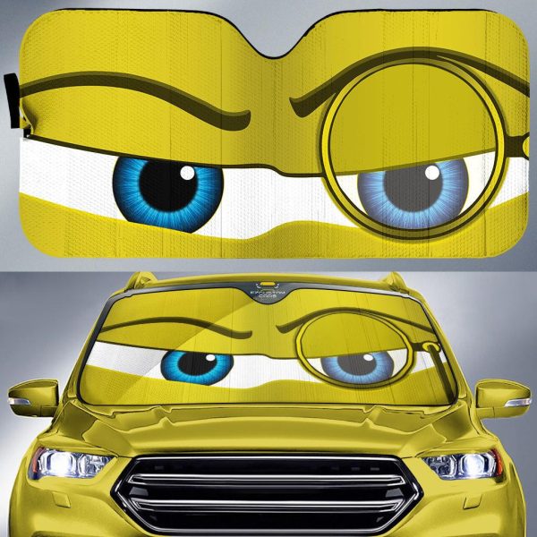 snooty monocle eyes cartoon custom car windshield sunshades mojbl