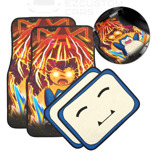 snorlax pokemon car floor mats custom anime car accessories fm2h8