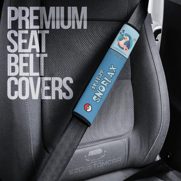 snorlax seat belt cover custom pokemon gift car accessories bgprs