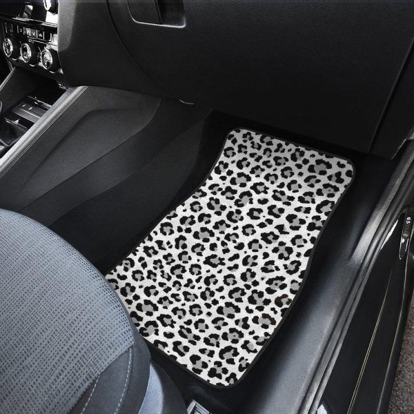 snow leopard car floor mats custom skin pattern kefzi