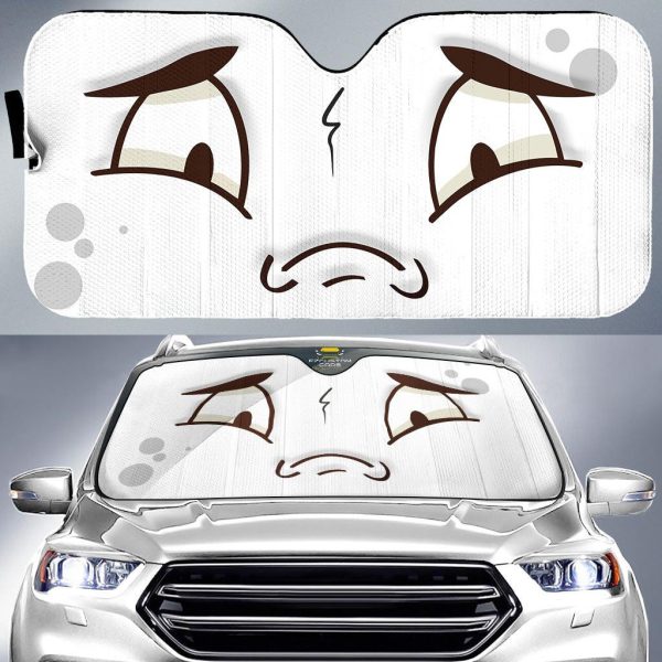 So Sad Cartoon Eyes Car Sun Shade Custom Car Accessories