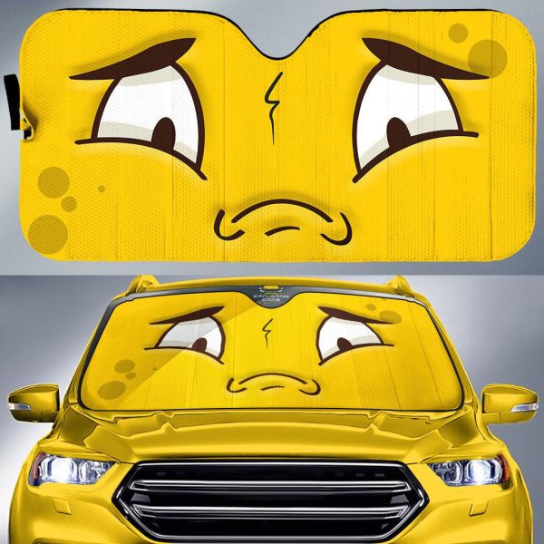 So Sad Cartoon Eyes Car Sun Shade Custom Car Accessories So Sad Cartoon Eyes Car Sun Shade Custom Car Accessories