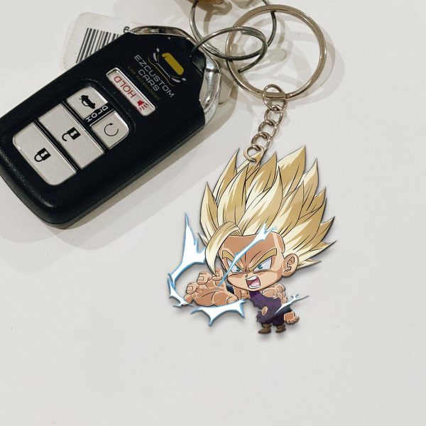 Son Gohan Keychains Custom Dragon Ball Anime Car Accessories