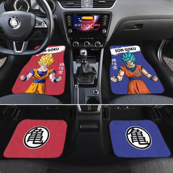 Son Goku Car Floor Mats Custom Anime Dragon Ball Car Accessories 2 son goku car floor mats custom anime dragon ball car accessories neijg