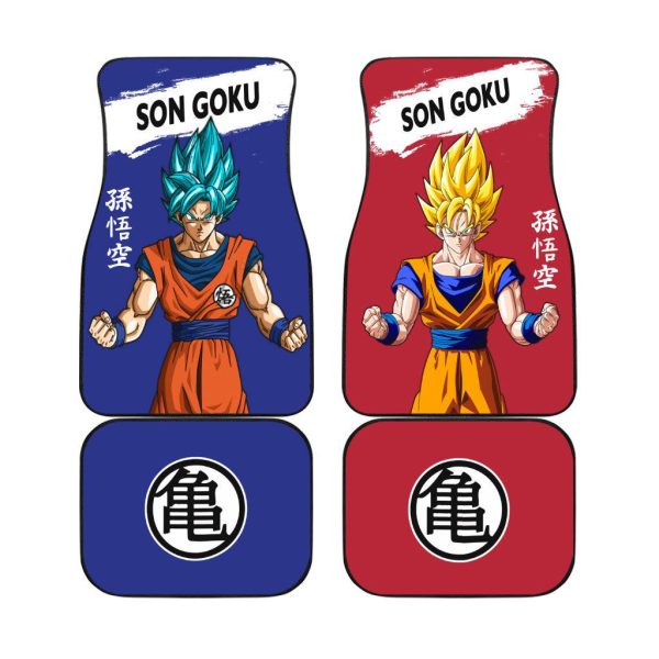 Son Goku Dragon Ball Car Floor Mats Anime Car Decor