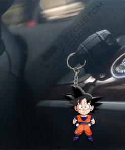son goku kid keychains custom dragon ball anime car accessories oxaru