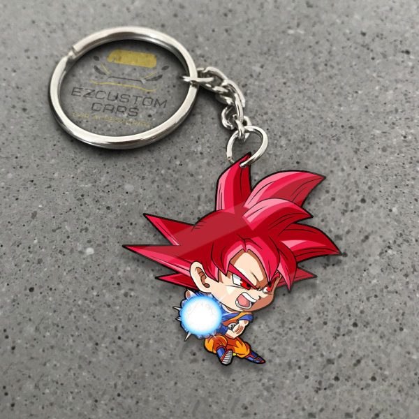 Son Goku Super Saiyan Saiyan Keychains Custom Dragon Ball Anime Car Accessories