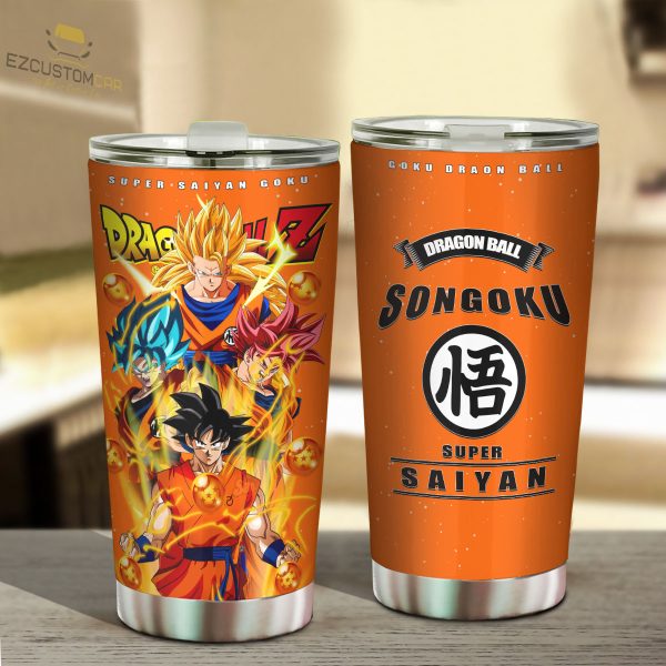 Son Goku Travel Mug – Ideal Tumbler for Your Dragon Ball Collections