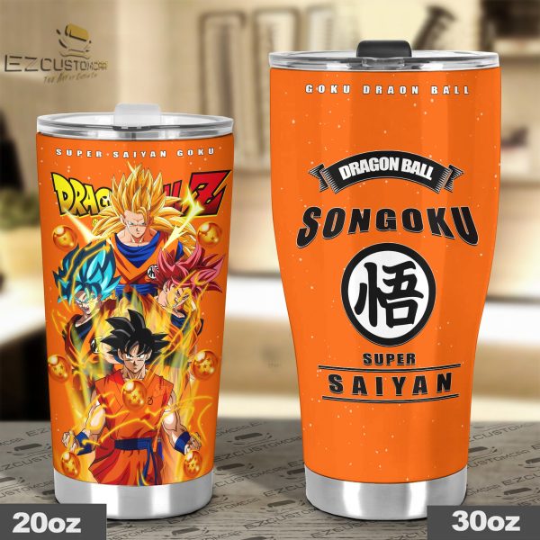 son goku travel mug ideal tumbler for your dragon ball collections s0inu
