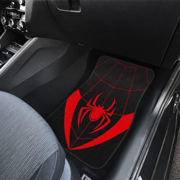 spider car floor mats symbol printed car decor ydu3q