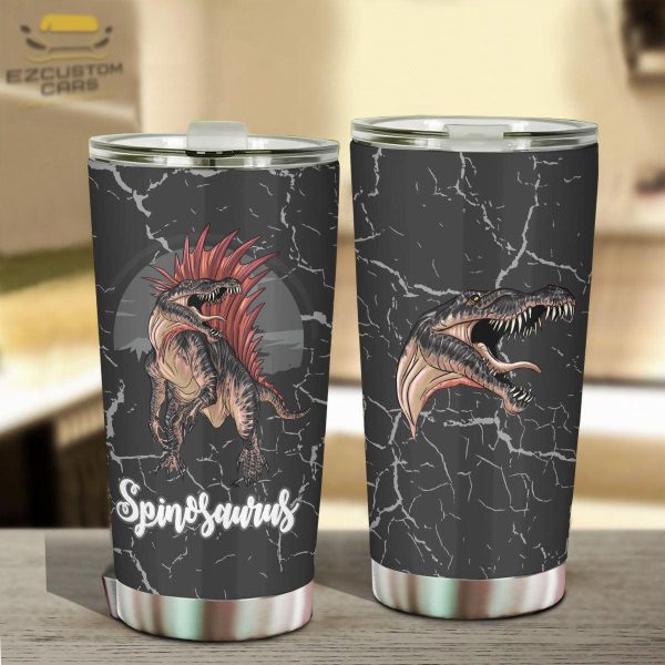 spinosaurus car accessories custom dinosaur car tumbler cup t82nd