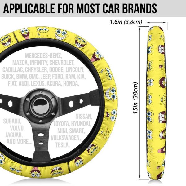 spongebob squarepants anime steering wheel cover b3k5q