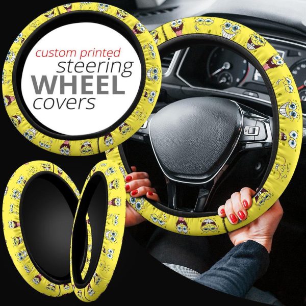 Spongebob Squarepants Anime Steering Wheel Cover