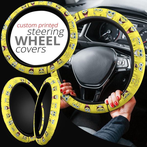 spongebob squarepants anime steering wheel cover qchyb