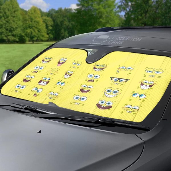 spongebob squarepants car sun shade nq4jq