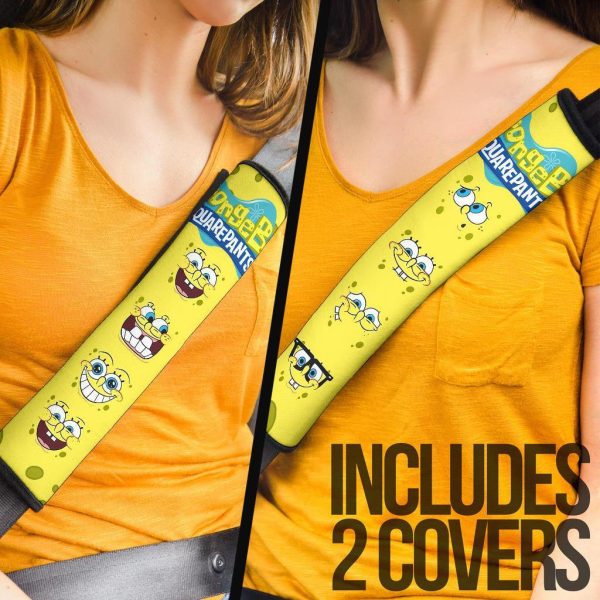 spongebob squarepants custom seat belt covers jxtna