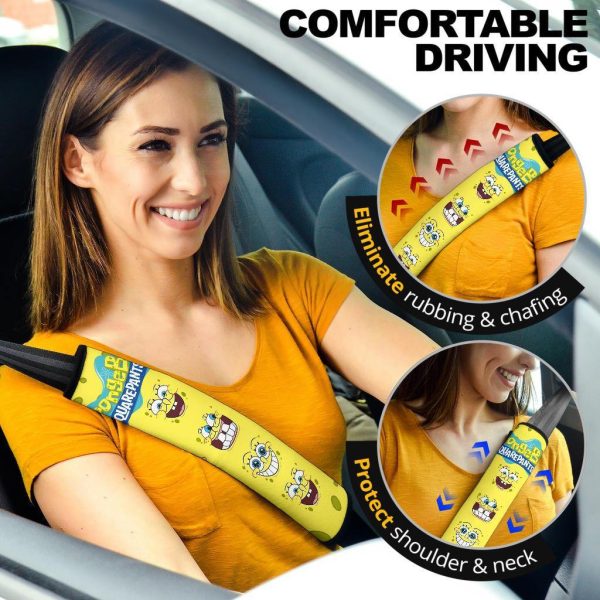 spongebob squarepants custom seat belt covers uvcrm