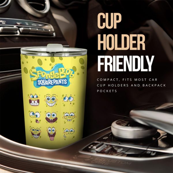 spongebob squarepants tumbler cup custom anime car accessories 4g47b