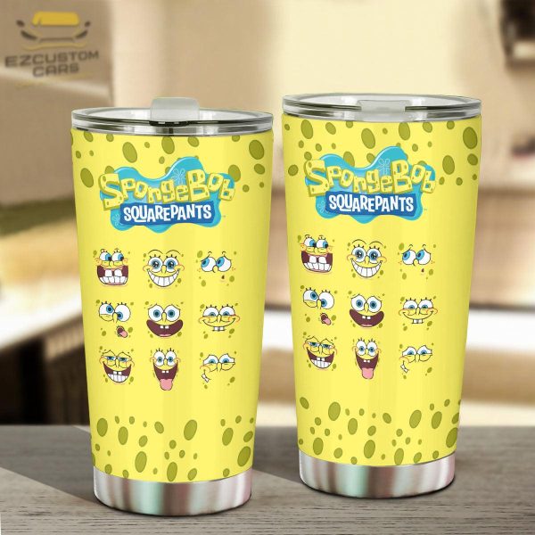spongebob squarepants tumbler cup custom anime car accessories paivr