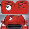 Squint Cartoon Eyes Car Windshield Sunshade
