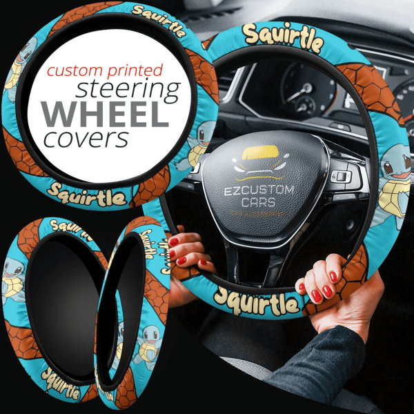 squirtle pokemon anime steering wheel cover qtq7h