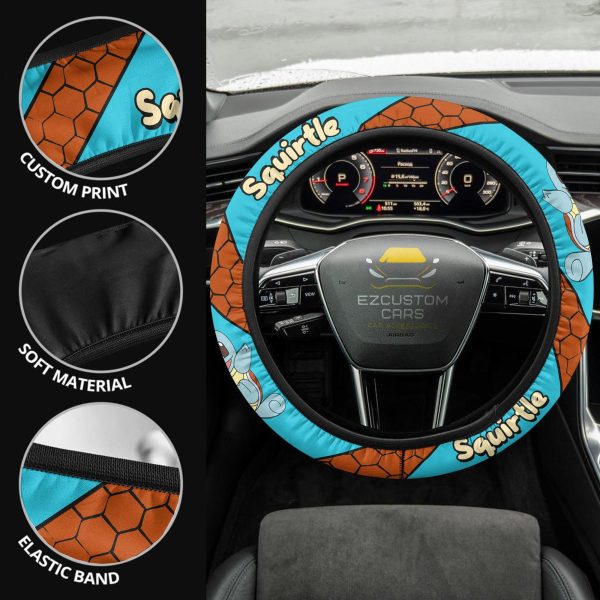 squirtle pokemon anime steering wheel cover r4n8f