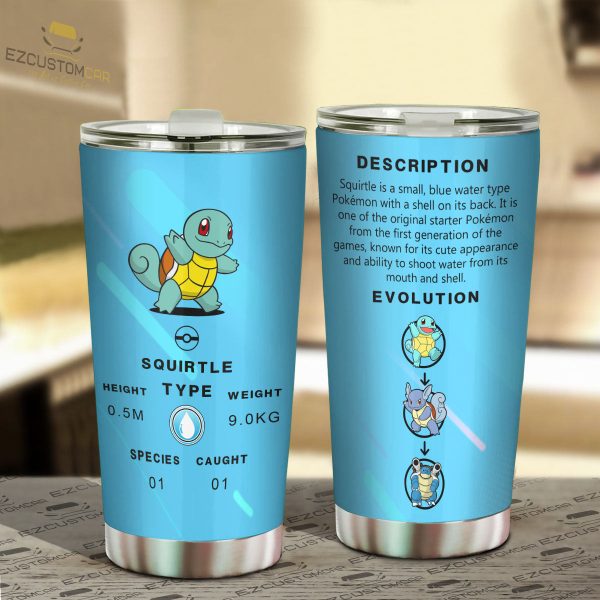 squirtle travel mug gift idea for pokemon fans tcoaw
