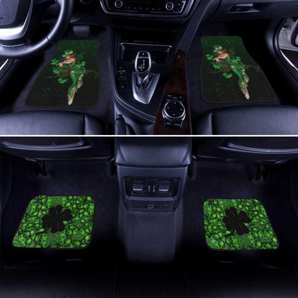 st patricks lucky skull shamrock car floor mats zz2n5