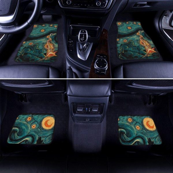 starry souls car floor mats scary night abstract painting dhhjr