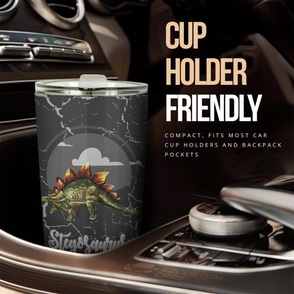 stegosaurus car tumbler cup custom dinosaur car accessories 5qlxe