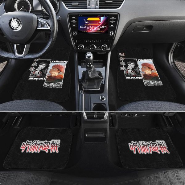 sukuna custom jujutsu kaise anime car floor mats lqtvv