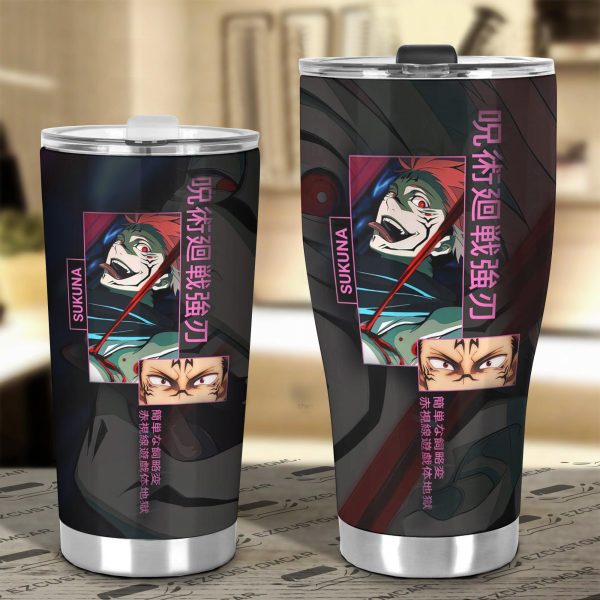 sukuna custom jujutsu kaisen anime car tumblers cup car accessories bqkrj
