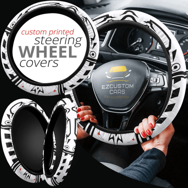 sukuna ryomen car accessories custom jujutsu kaisen anime steering wheel cover ywsuq