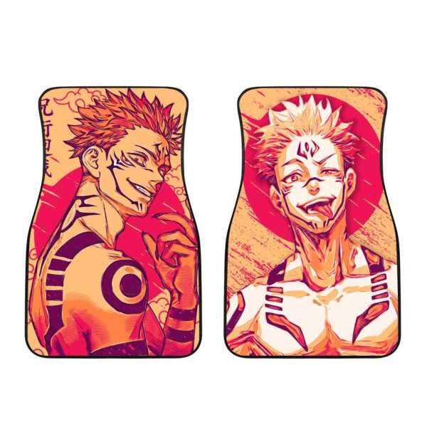 sukuna ryomen jujutsu kaisen car floor mats mdw1e