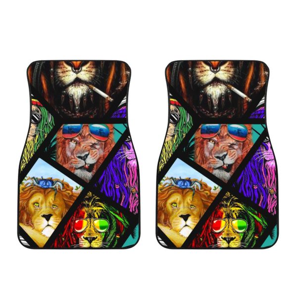 summer lion car floor mats custom lion car accessories kemc1
