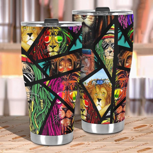 summer lion car tumbler cup custom lion car accessories td1s7