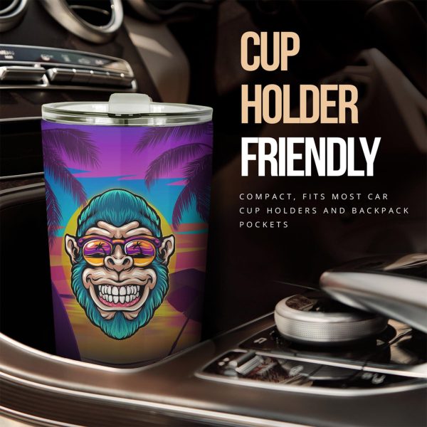 summer monkey car tumbler cup custom animal car accessories ggv5o