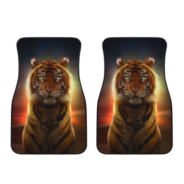 sunset tiger car floor mats custom tiger car accessories 4usbz
