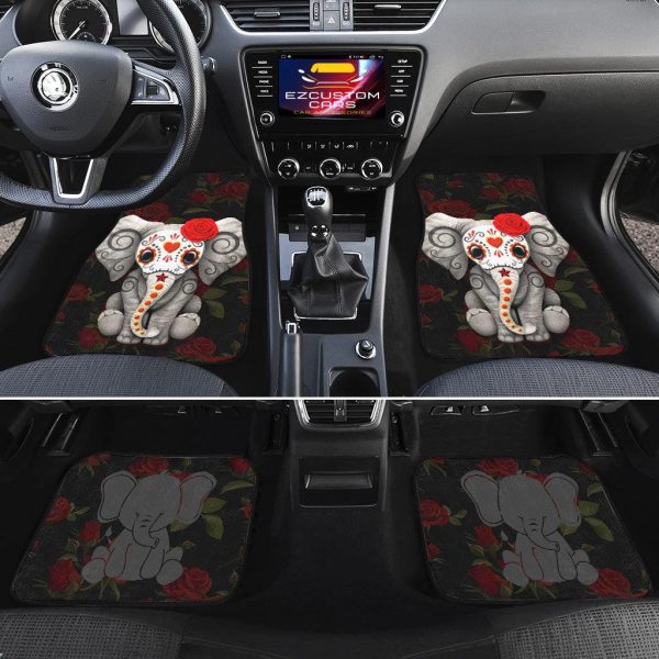 super cute elephant car floor mats custom elephant car accessories 6hzat