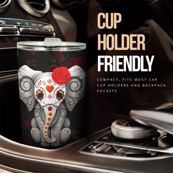 super cute elephant car tumbler cup custom elephant car accessories h0r4p